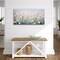 Americanflat Floral Canvas Wall Art Featuring White Wildflowers with Hand-Painted Accents - Gallery Wrap - Green, Beige and Blue - Modern Wall Art